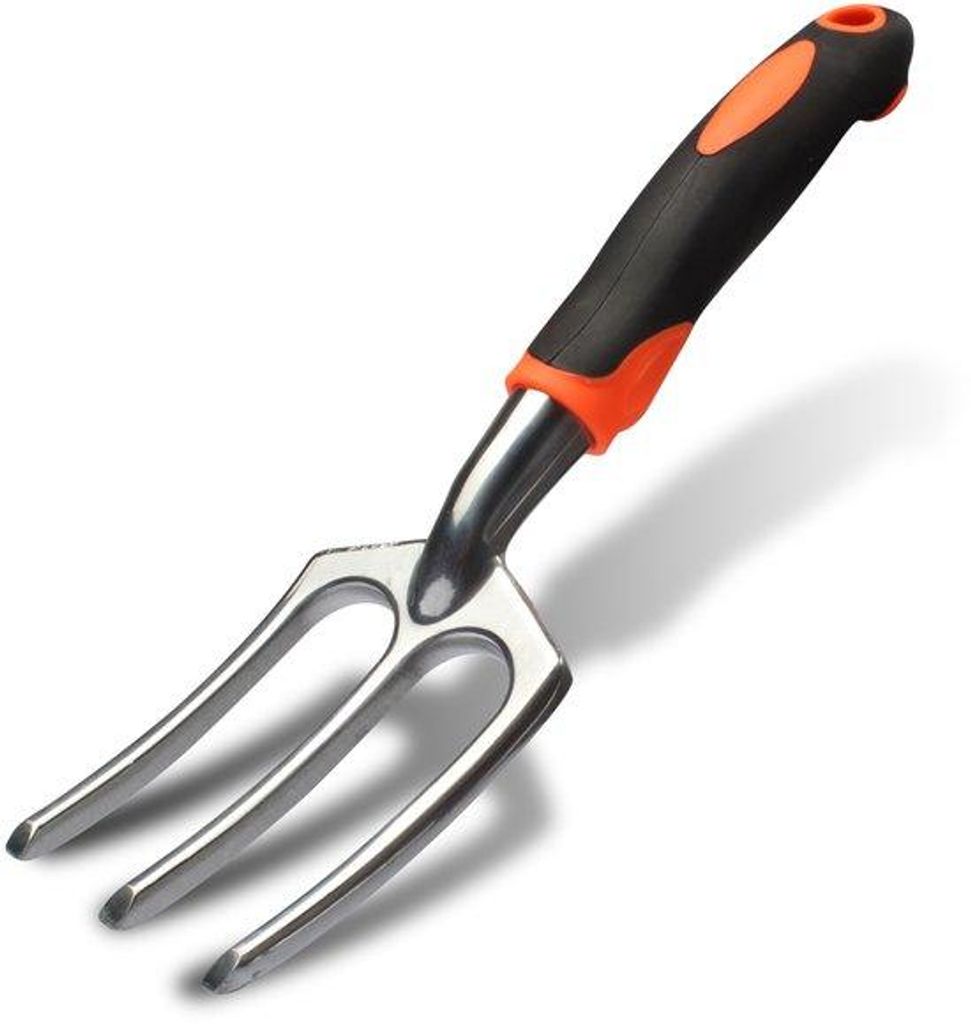 Robuste Gartenhacke mit 3 Zähnen und ergonomischem Griff für die Gartenarbeit