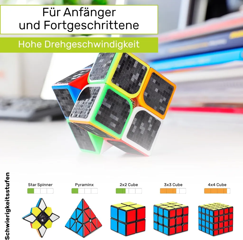 CUBIDI Speed-Cube 2x2 Finis les Blocages Rotation Fluide et Rapide - 6