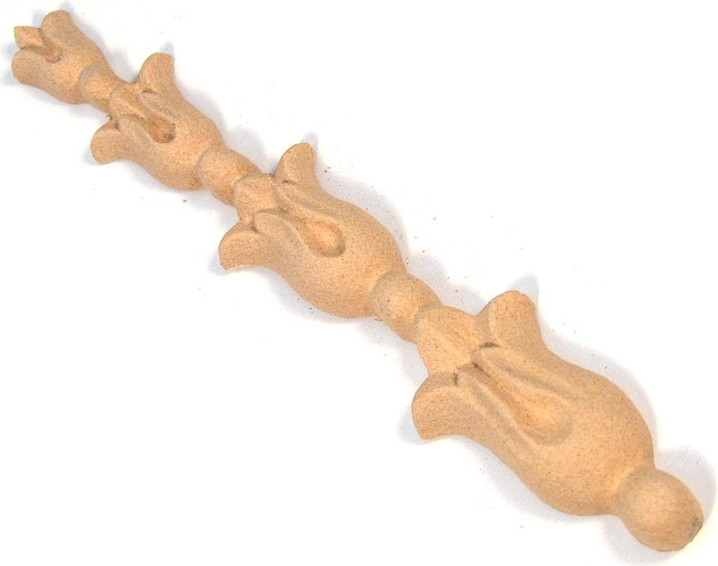 1 Stück IHC Dekoration für Schrank, Tür, Möbel Ornament Holzornament Onlay Applique Höhe: 165mm