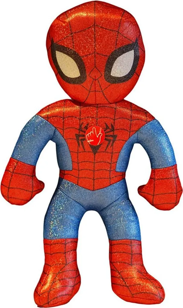 Ours en peluche Marvel Spiderman 38 cm rouge - Doudou super-héros soft