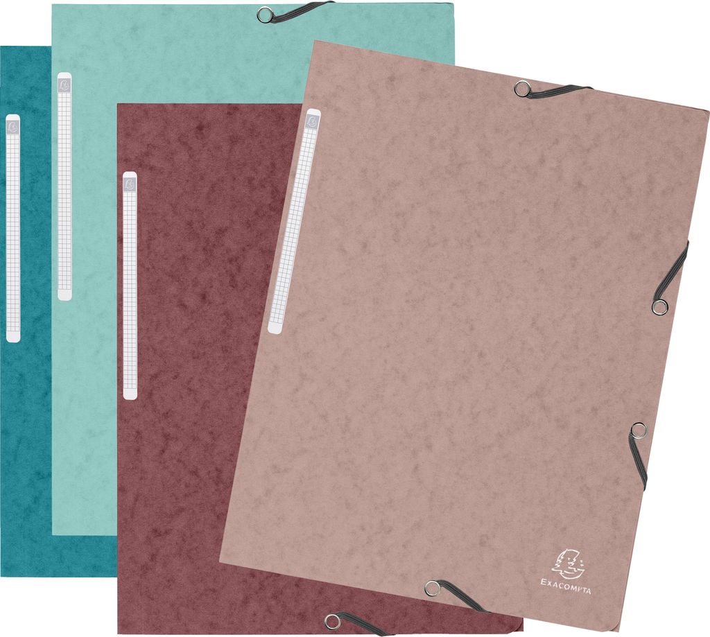 Exacompta 60x Sammelmappe Colorspan 400g, 24x32cm, Skandi - sortiert - 55270E