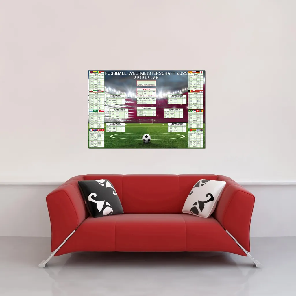 Planificateur Match 2022 Encadré - Fini les Posters Cornés sans Cadre