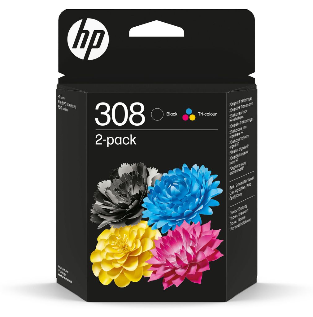 HP Confezione da 2 Cartucce di Inchiostro Nero/Tricromia Immagine del prodotto 