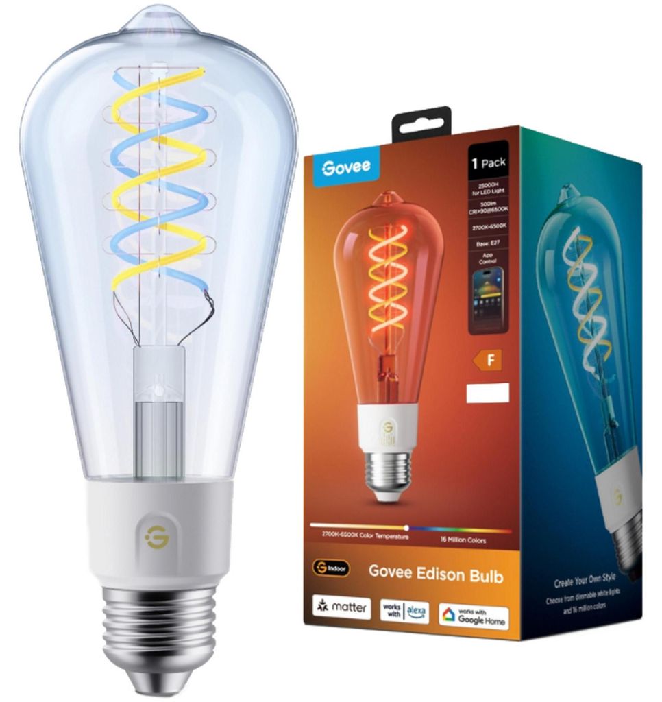Lampadina smart Govee E27 Edison da 500 lm, lampadina a LED Immagine del prodotto 