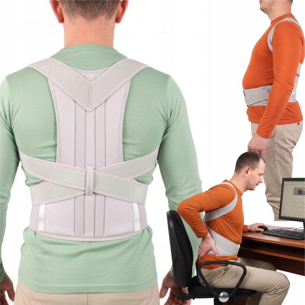 FIT4MED | Korrekturgerät für Fehlhaltungen der Wirbelsäule, orthopädischer Stützgürtel - 3XL