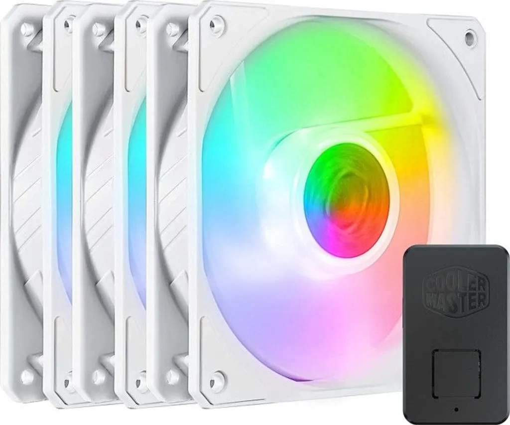 Cooler Master SickleFlow 120 ARGB White Ventilateur PC Blanc Pack de 3
