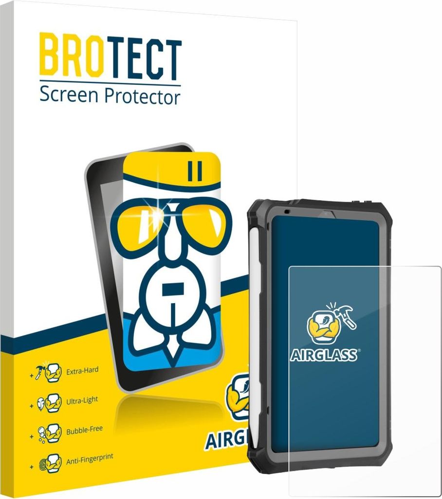 BROTECT Schutzglas für Apple iPad Mini 7 2024 (case-friendly) Schutzfolie Panzer Folie Glas Display Schutz klar