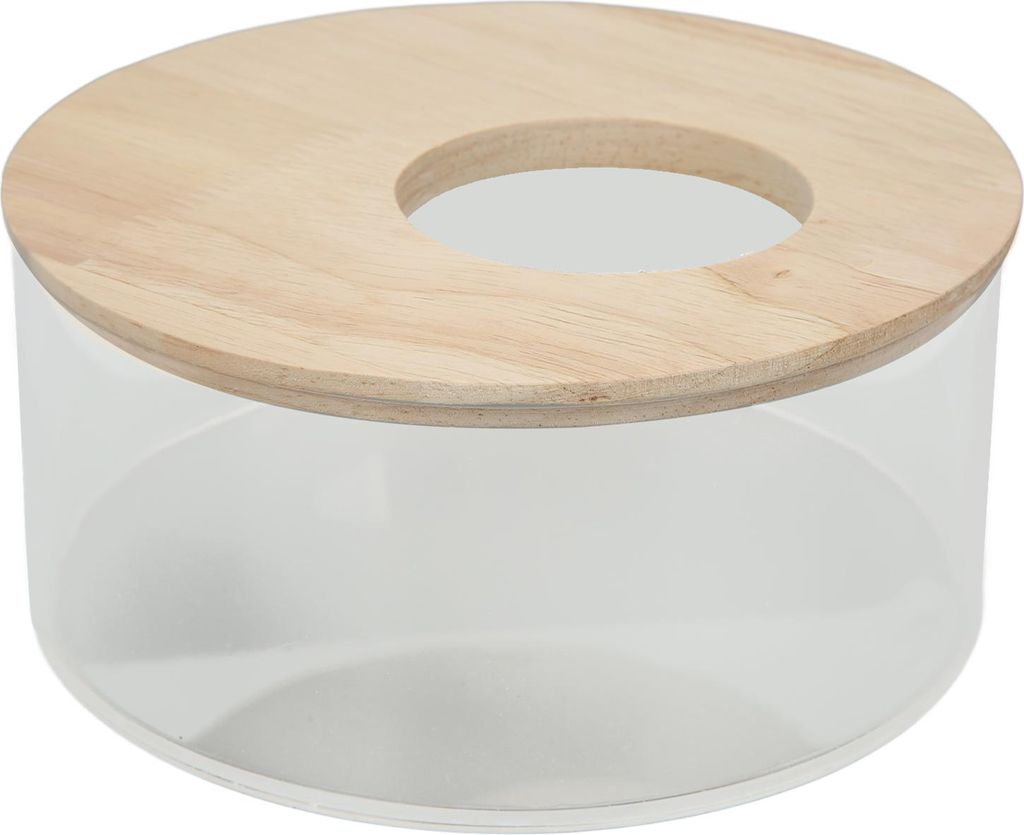 Hamster-Sandbadewanne, kleine runde Haustier-Sandbox, transparenter Acryl-Sand für Badezimmer L