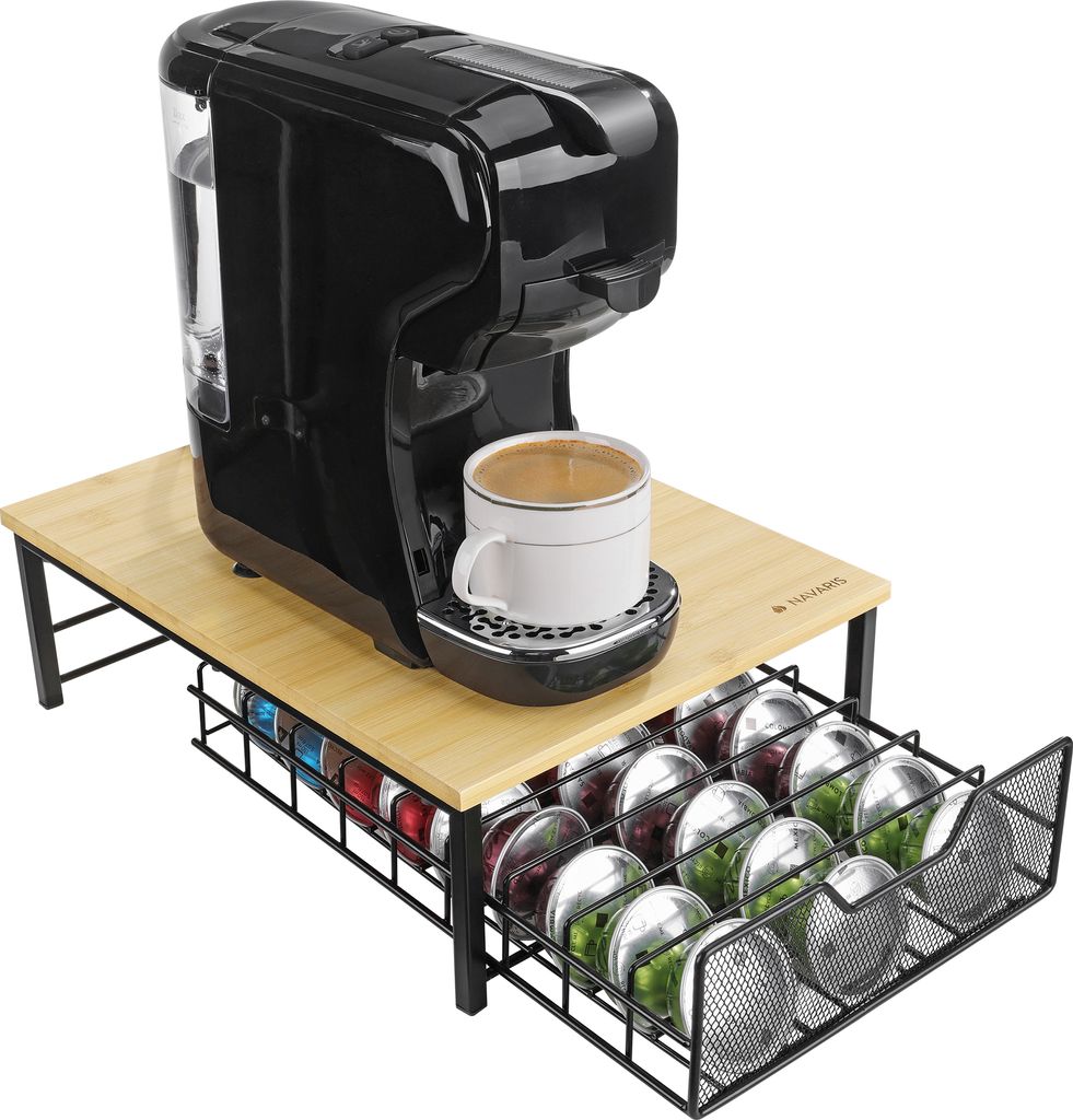 Navaris Bambus Kapselhalter kompatibel mit Tassimo Kapseln Produktbild 