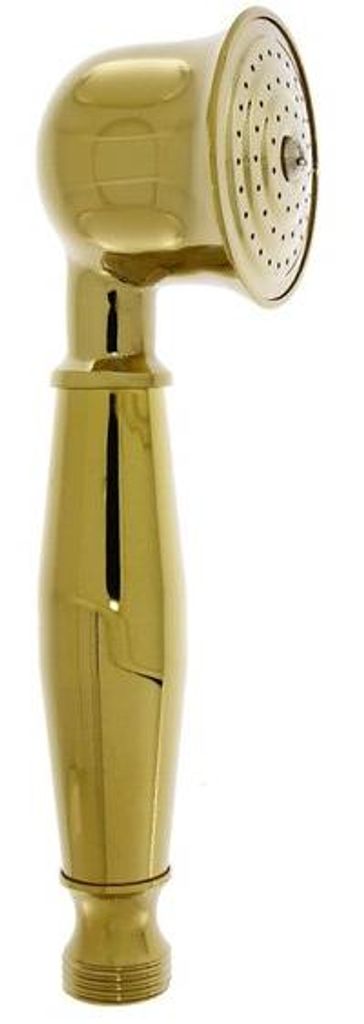 Retro Handdouche aus Messing mit Goldüberzug