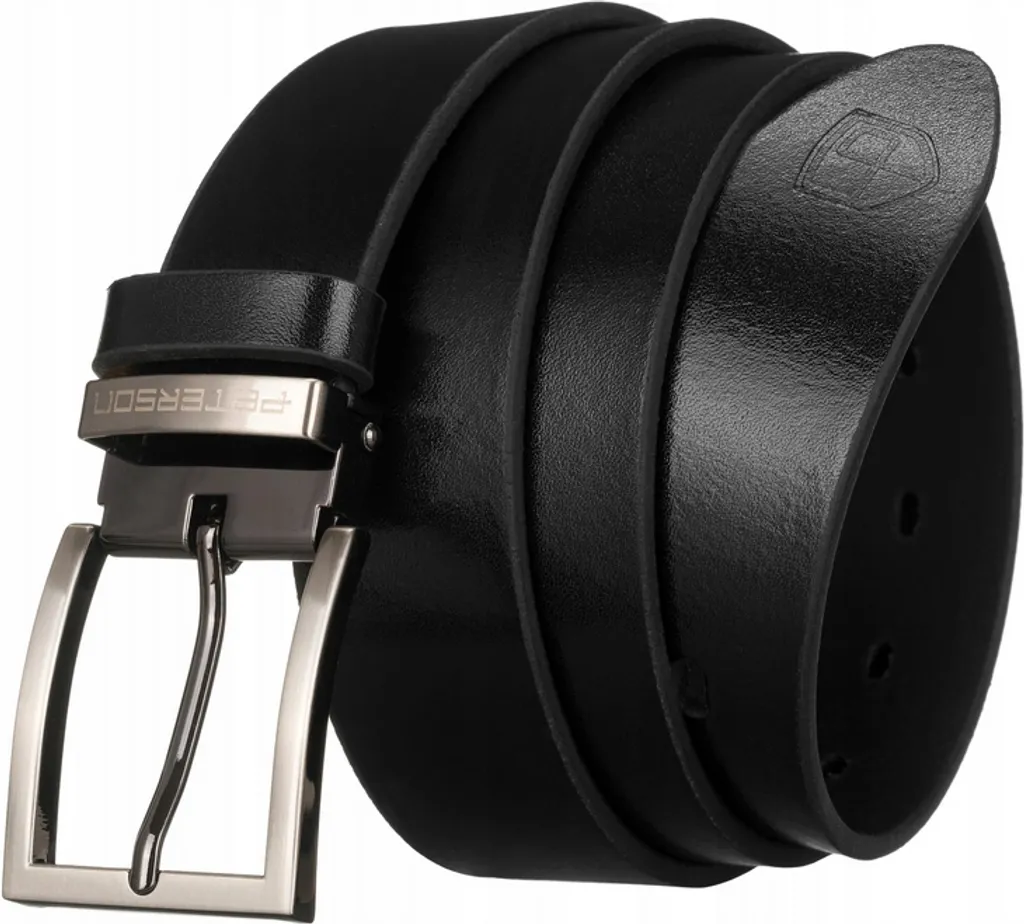 Cintura Peterson Dirdjun Nero 95cm Pelle | Eleganza Classica Maschile