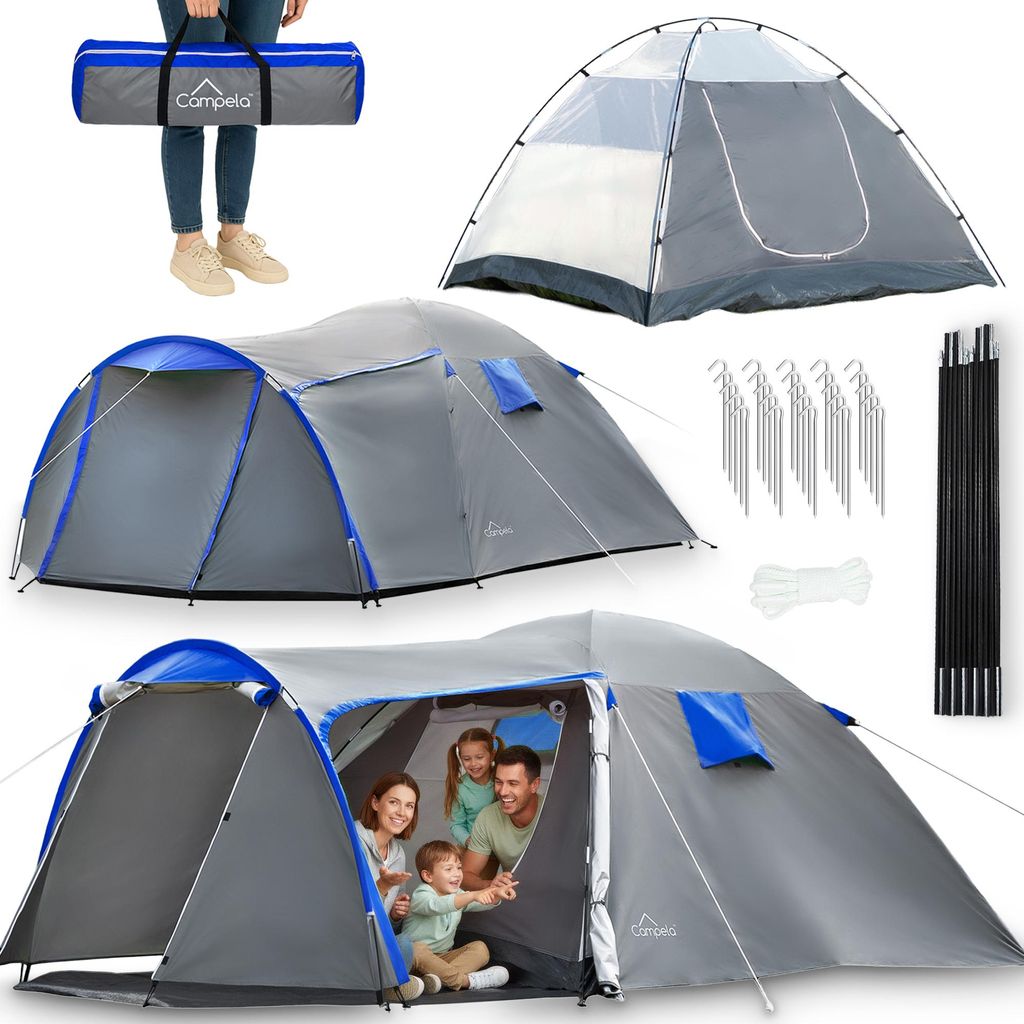 Campela Tropical 4 Familienzelt – 4-Personen-Touristenzelt Produktbild 