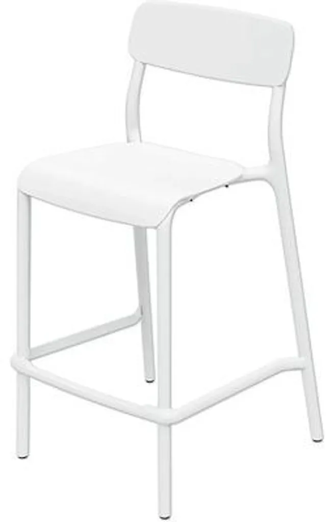 Fini le mal de dos avec ce tabouret de bar bas RIMO Blanc stable et design