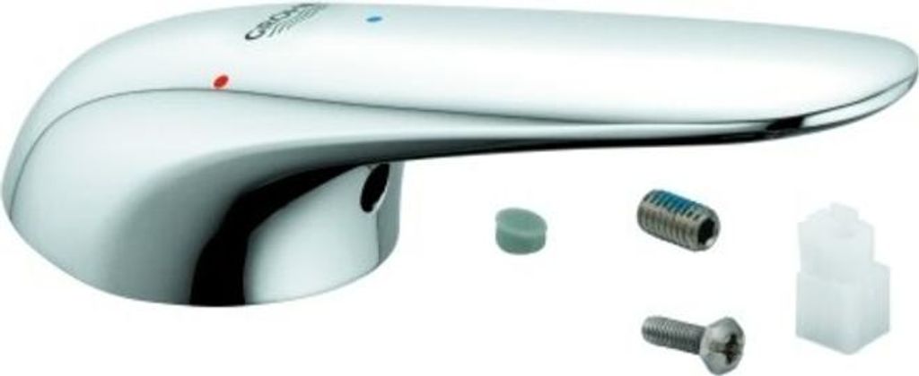 GROHE Hebel 46952, für Einhand-Waschtischbatterie 1/2'' mit 35 mm Kartusche, Markierung: Mittelstellung kalt, chrom