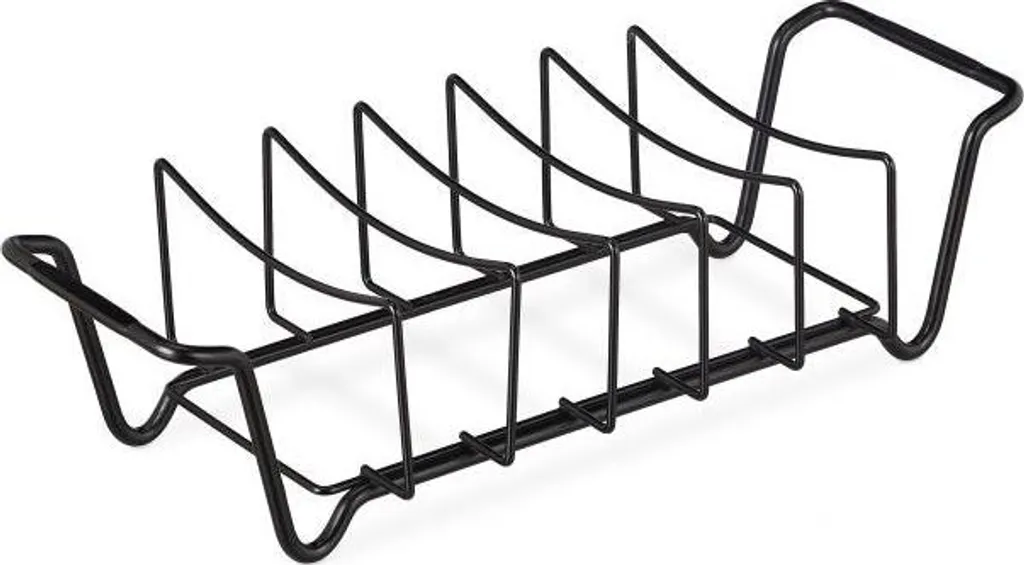 Porte-côtes pour le grill en acier inoxydable pour barbecue et fumoir