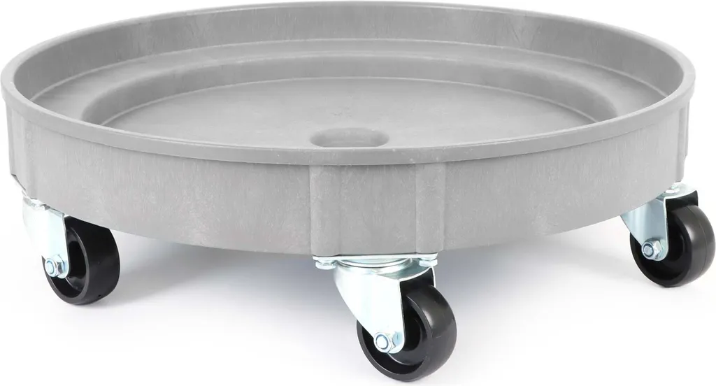 Wiltec Chariot Porte Fût Ø 60 cm en PP - Capacité 400 kg sur Roulettes
