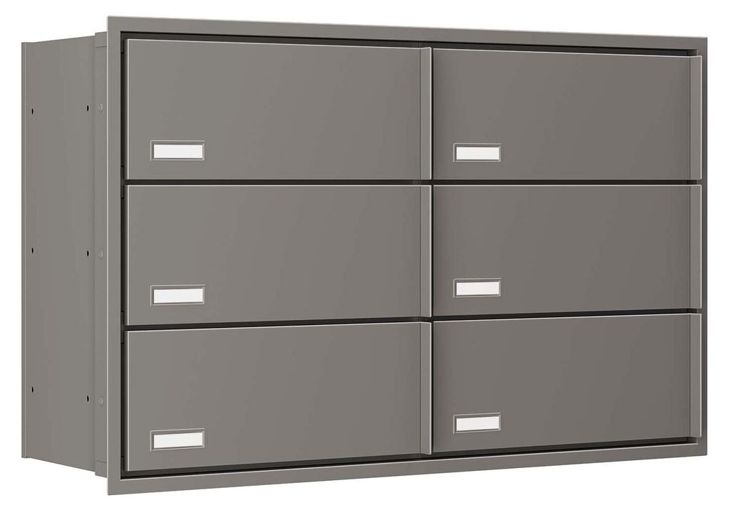 Einbaubriefkasten Stockholm for Six in Grau