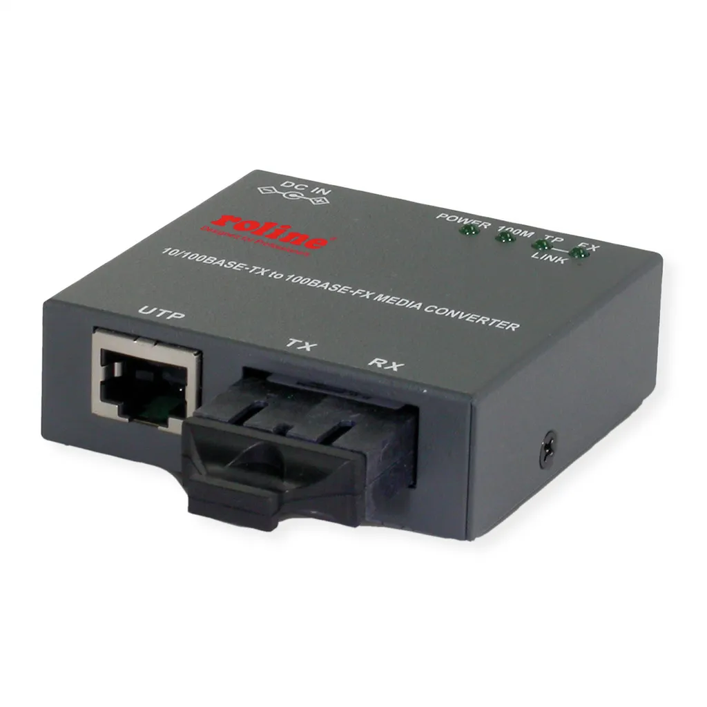 Convertisseur ROLINE 21.13.1132 RJ45 vers Fibre Optique SC 10/100 Mbps