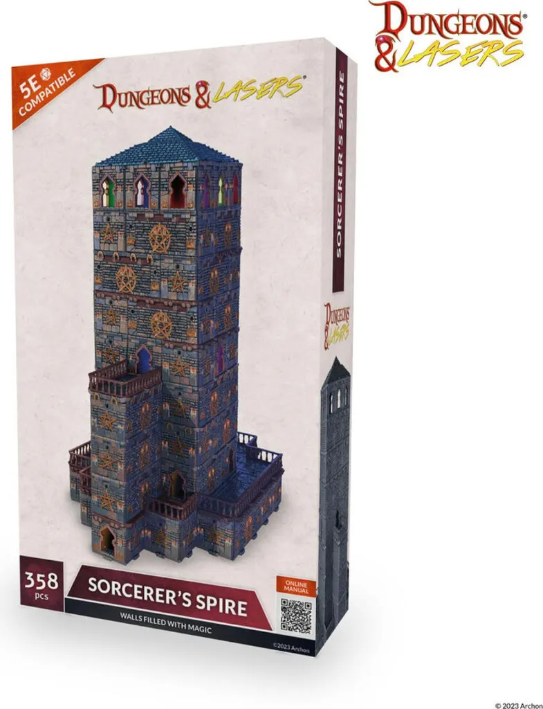 Starter Set Dungeons & Lasers Sorcerer's Spire décor de jeu de rôle