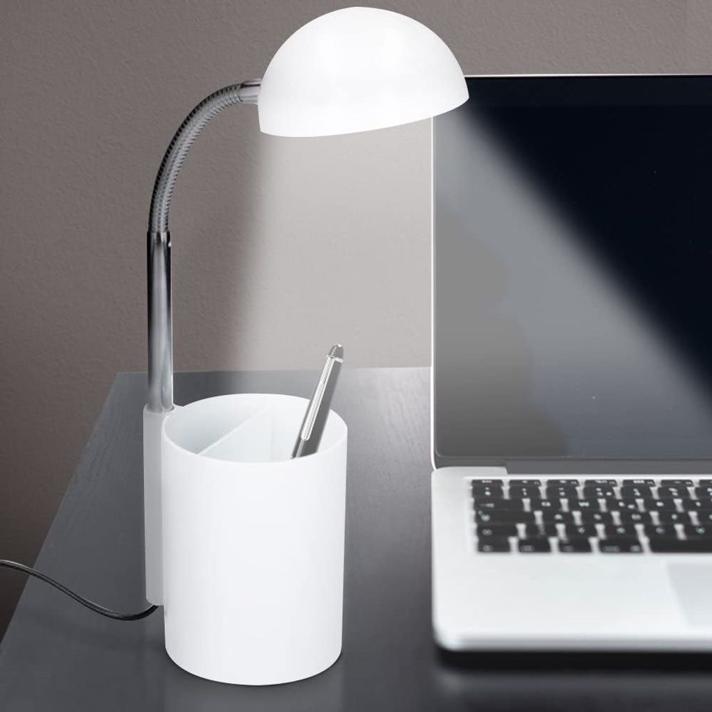 LED Schreibtischlampe,Tischlampe Touch Lese Büro Leuchte Dimmbar mitStiftehalter 