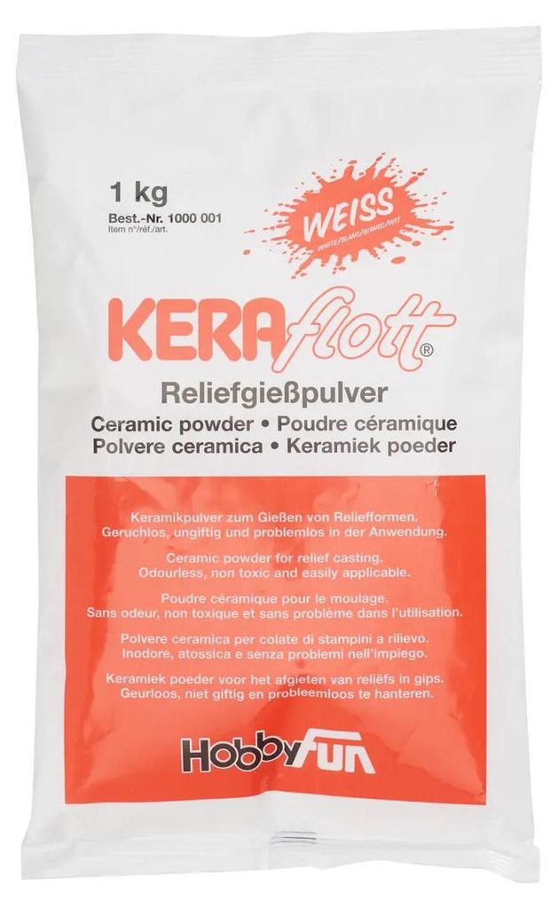 HobbyFun Keraflott bílá odlévací hmota na bázi sádry 1000g Obrázek produktu 