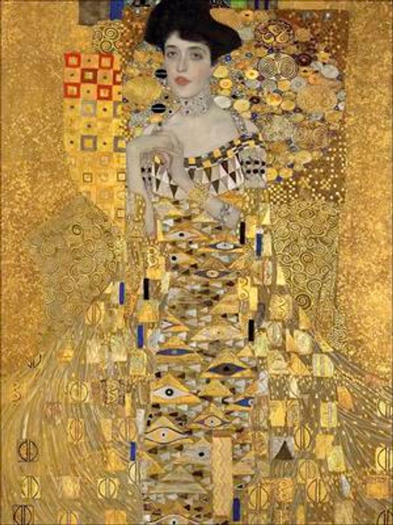 Leinwandbild Klimt Portrait Of Adele 84x116 cm