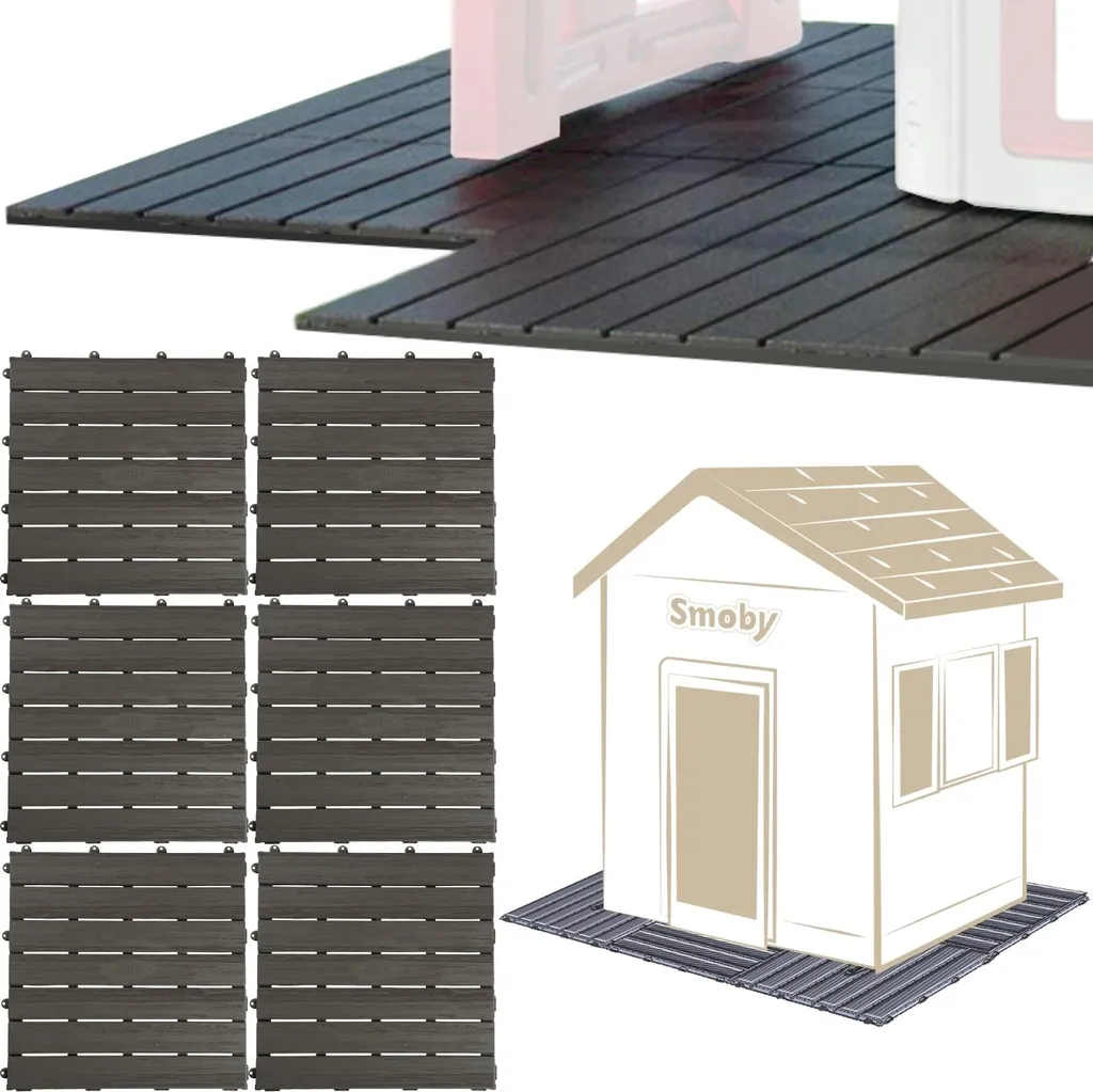 Plancher cabane Smoby 6 dalles - Fini l'humidité, 1.2m² Cottage - 10