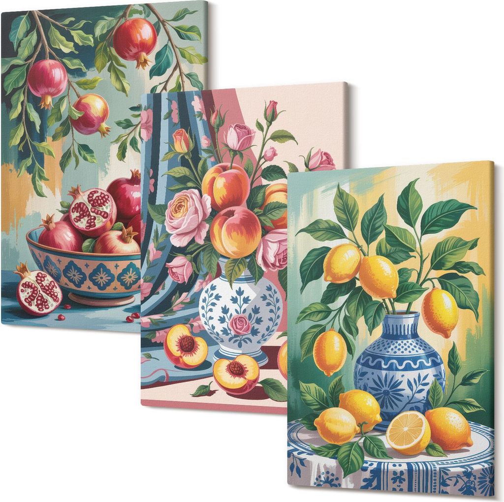 Wandbild – Leinwandbild – Leinwandbilder – Polycanvas – Kunstdruck – Modern – Panorama – Mehrteilig – 3-Teilig Set – Hochwertig ...