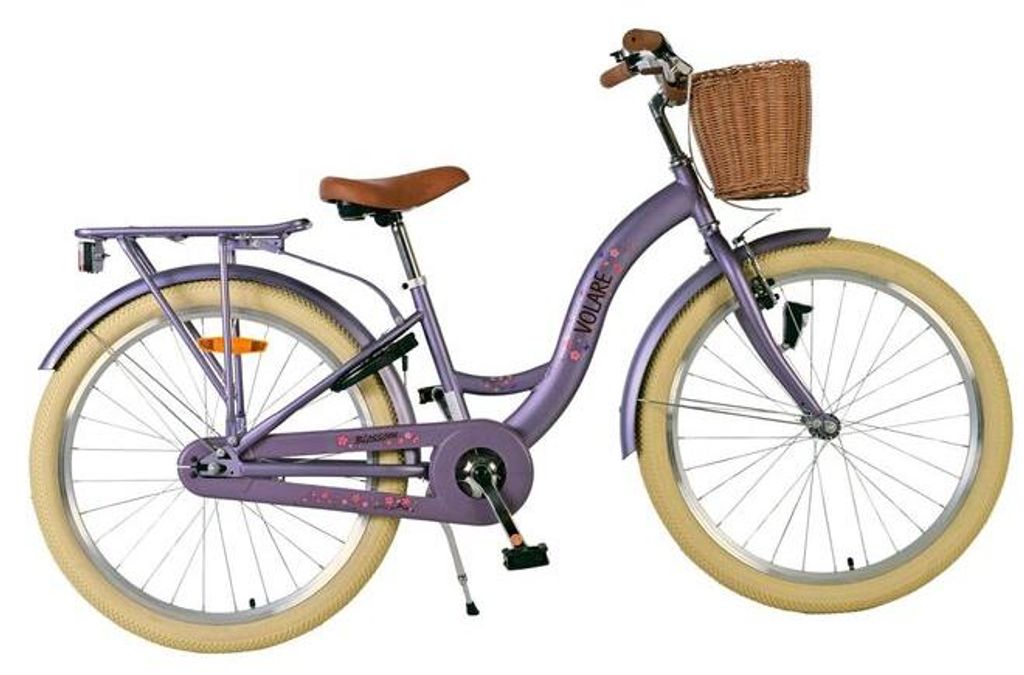 Volare Blossom Kinderfahrrad - Mädchen - 24 Zoll - Lila Produktbild 