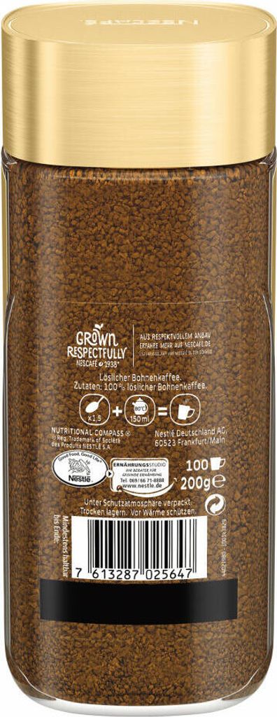 Nescafé Gold mild | löslicher Kaffee | 200g-Glas Produktbild 6