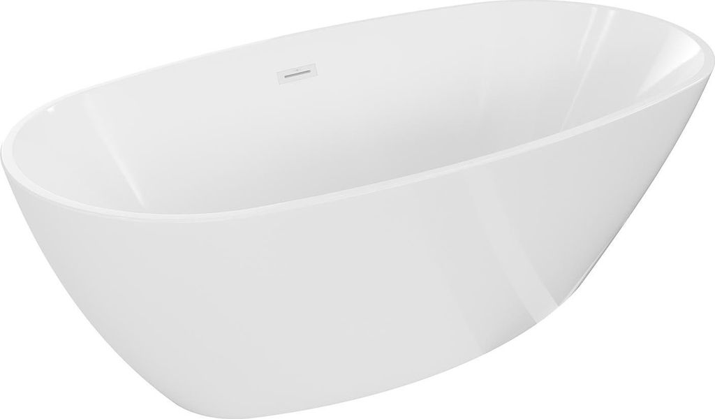 Mexen Eris vasca da bagno indipendente 180 x 95 cm, bianca, Immagine del prodotto 