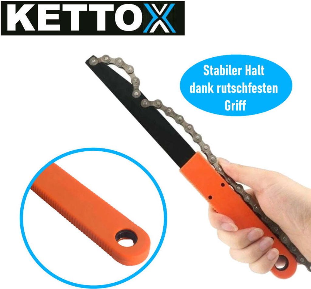 KETTOX Kettenpeitsche Zahnkranz Abzieher Set Schraubkranz Produktbild 5