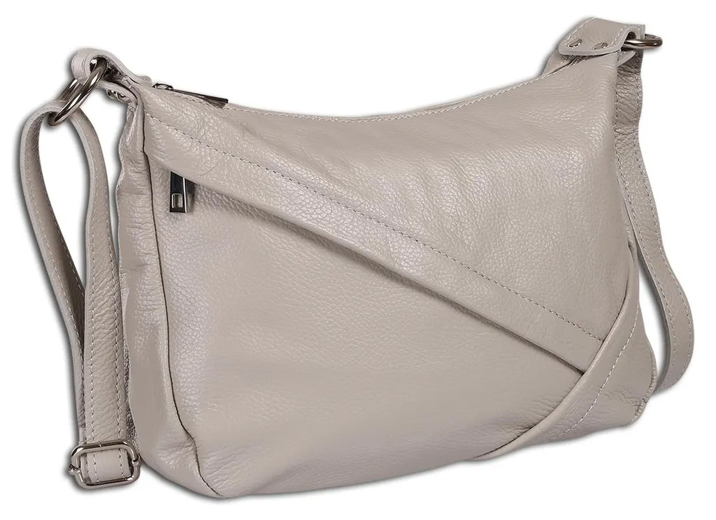 Sac bandoulière gris clair idéal pour le travail et sorties ville