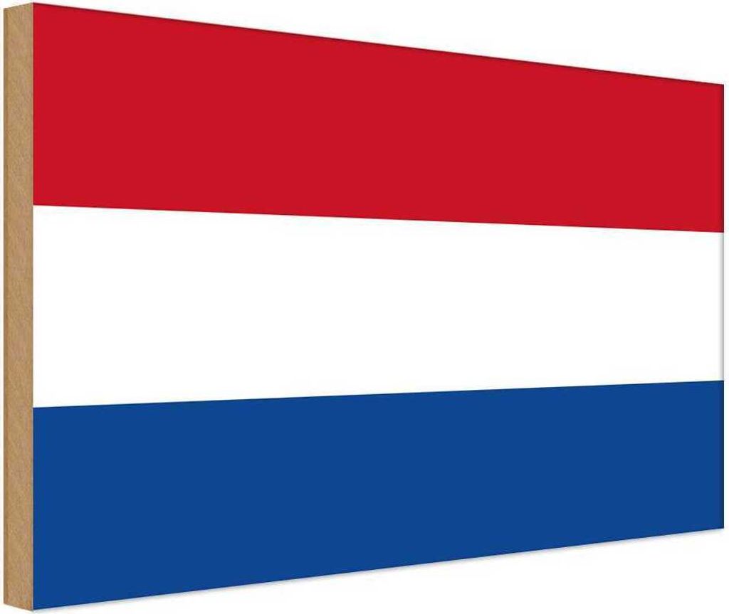 vianmo Holzschild 30x40 cm Niederlande Netherlands Flagge Europa