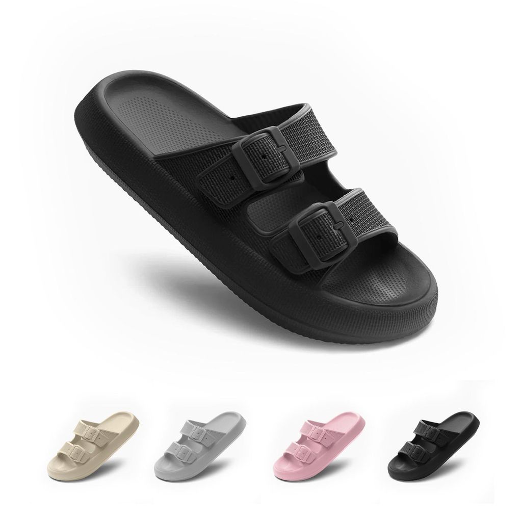 Cozislides Badeschuhe Damen Badeschlappen Herren Cloudyzz Schlappen Rutschfest Hausschuhe Wolken Mit Verstellbaren Schnallen Schuhe Bequeme Sandalen