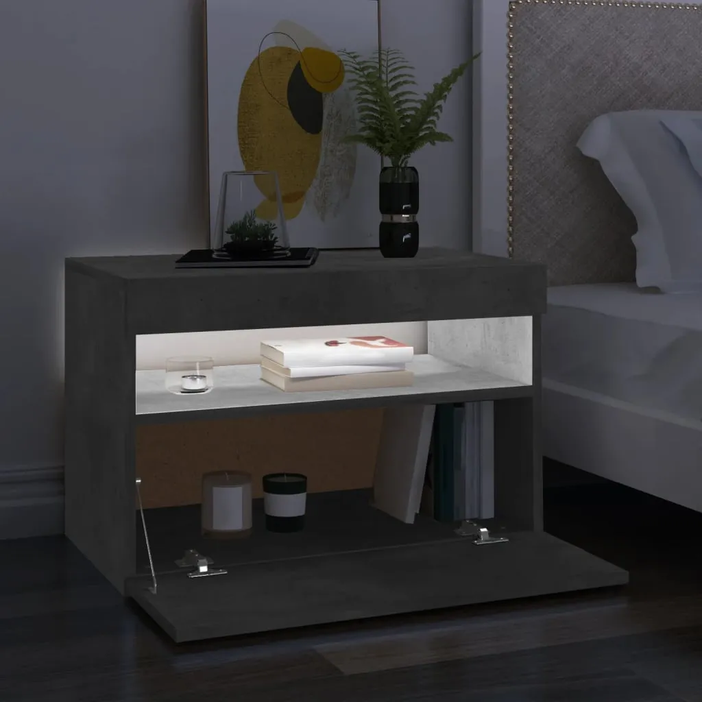 Mobili Porta TV LED Grigio Cemento vidaXL 2 pezzi - Design Minimalista - 12
