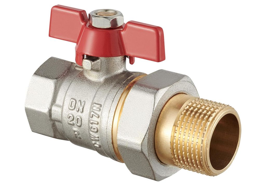 Kugelhahn Mit 1/2" Verschraubung Mit Kupplung Produktbild 