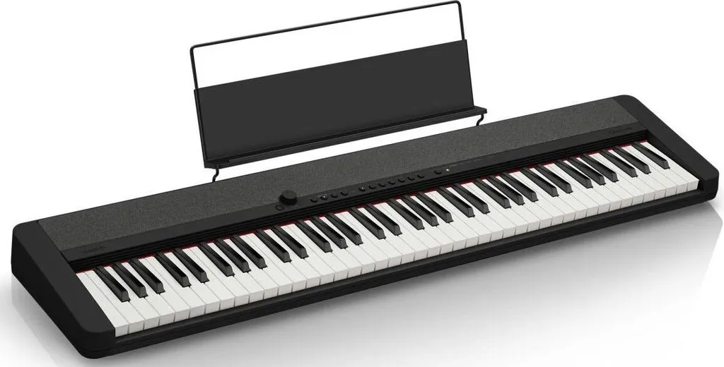 Casio CT-S1-76BK Clavier Compact 76 Touches pour Manque de Place en Noir