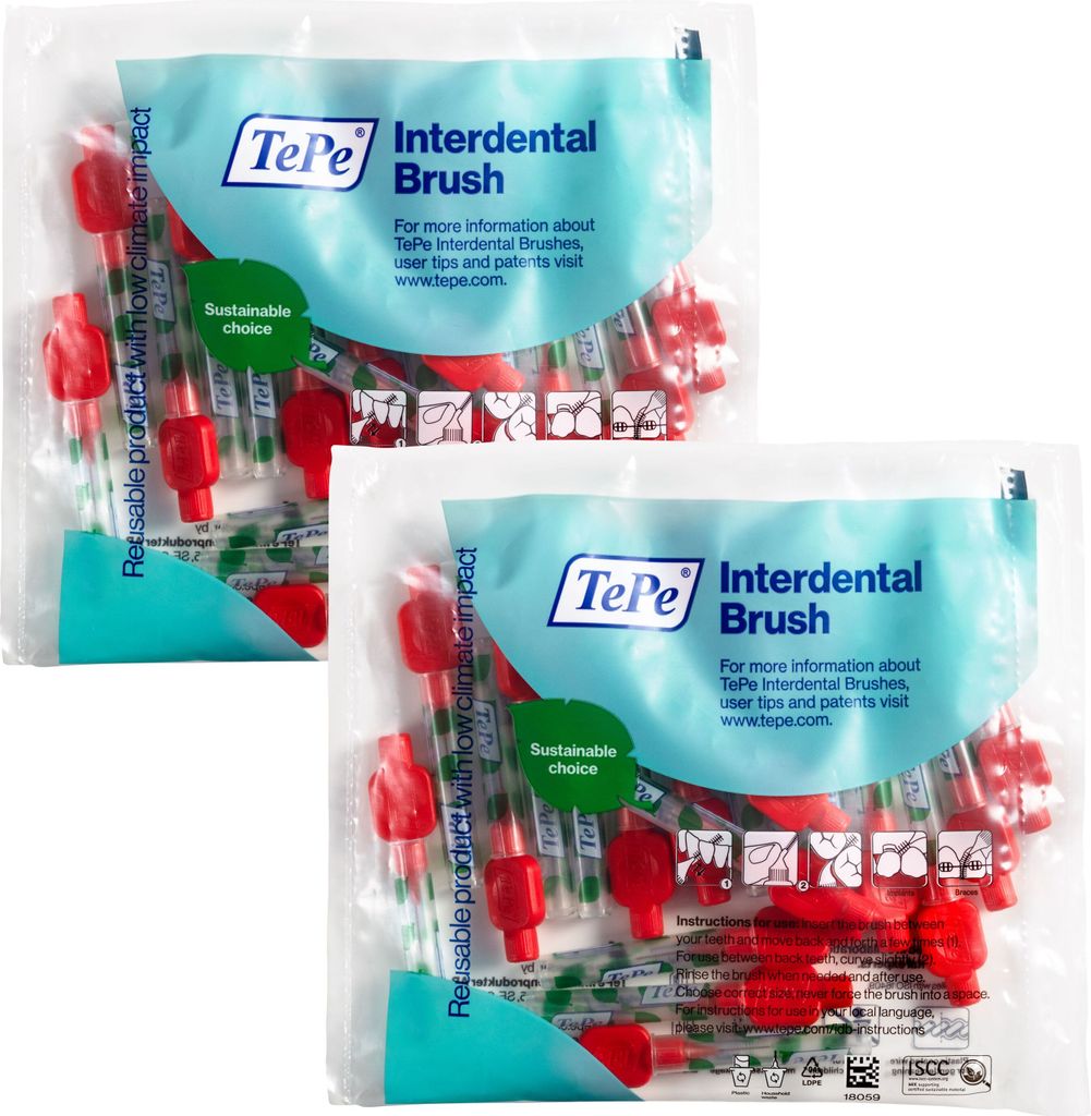 40 Stück TePe Interdentalbürsten Original, Rot, ISO-Größe Produktbild 