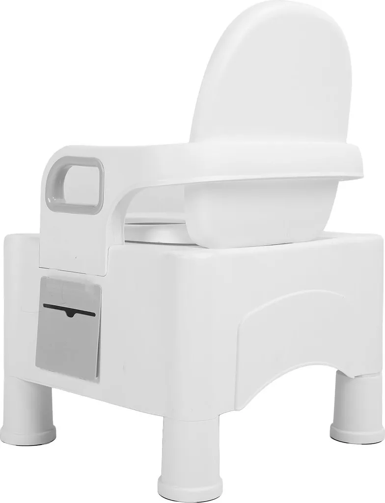Toilettes mobiles pour chambre - WC d'appoint réglable pour senior - 4