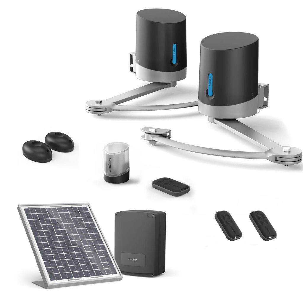 Motor für Flügeltore Avidsen ORANE SE + Solar Kit + 2 zusätzliche Fernbedienungen (3 insgesamt)