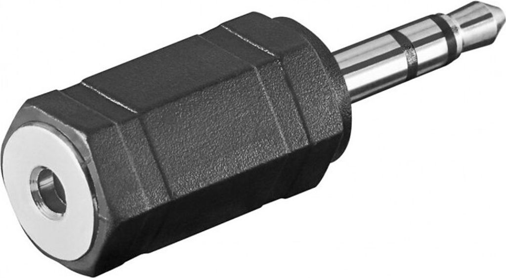 S/CONN maximum connectivity Adapter, Klinkenstecker Stereo 3,5mm auf Klinkenkupplung Mono 3,5mm (57016)