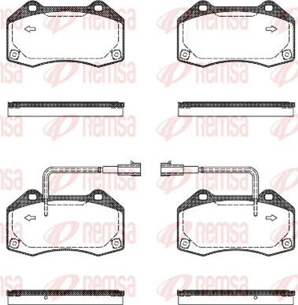 Plaquettes de Frein REMSA 1113.10 pour Fiat 500 et 500C OE 77365830