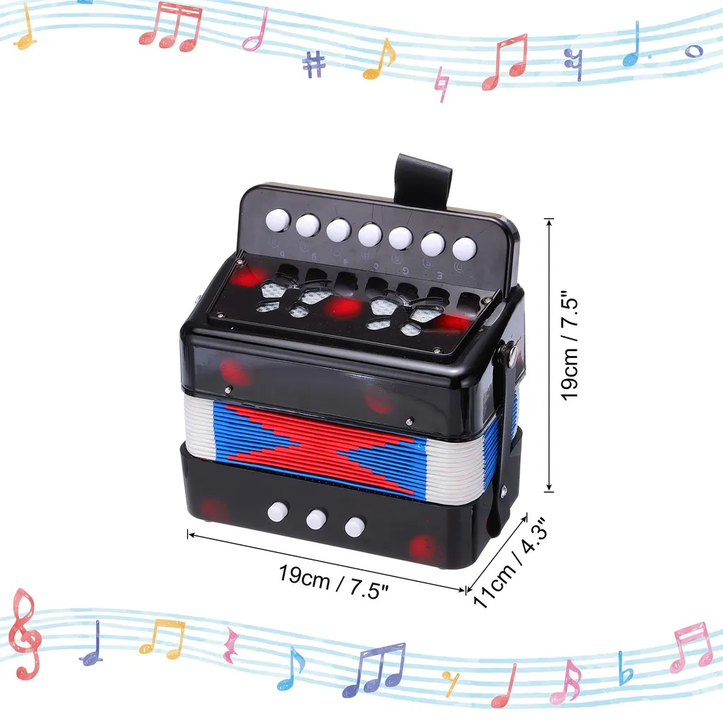 Apprendre l'Accordéon Facilement avec ce Mini Instrument 10 Touches