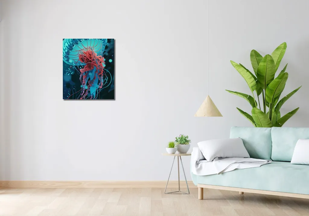 Image Méduse Danseuses avec les eaux 50x60 cm Déco Murale Originale Zen - 2