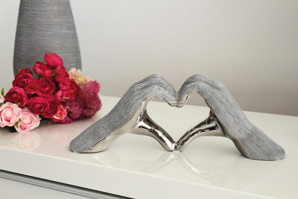 Gilde Keramik Hand "Heart" VE 4 47237
