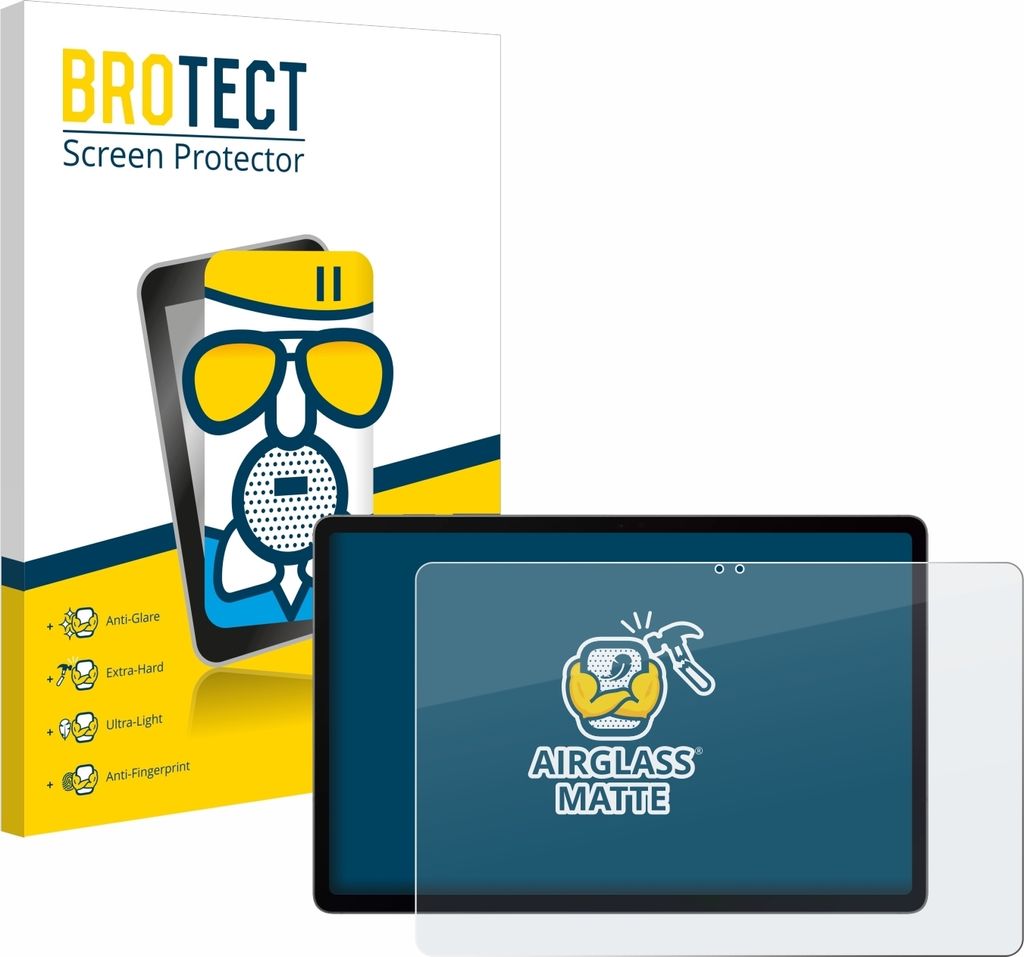 BROTECT Entspiegelungs Schutzglas für Samsung Galaxy Tab S9 FE+ Schutzfolie Panzer Folie Glas Display Schutz matt