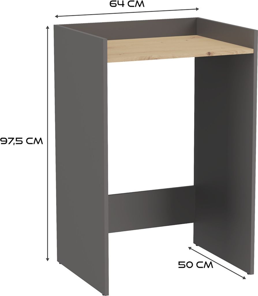 Waschmaschinenschrank freistehend langlebig mit Regal - Produktbild 3