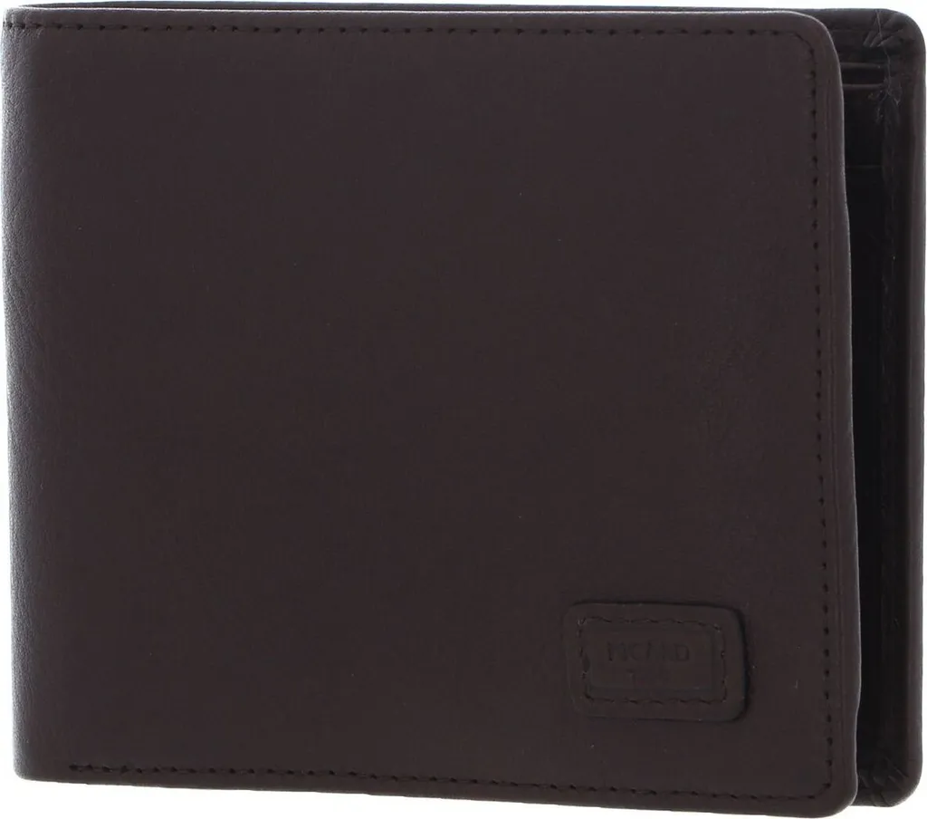 Portefeuille en cuir marron foncé Picard Authentic 1 avec porte-monnaie