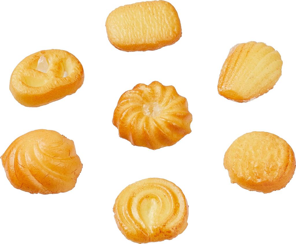 HobbyFun Miniatur Kekse 1 cm kleine Plätzchen für Puppenhaus und Modellbau